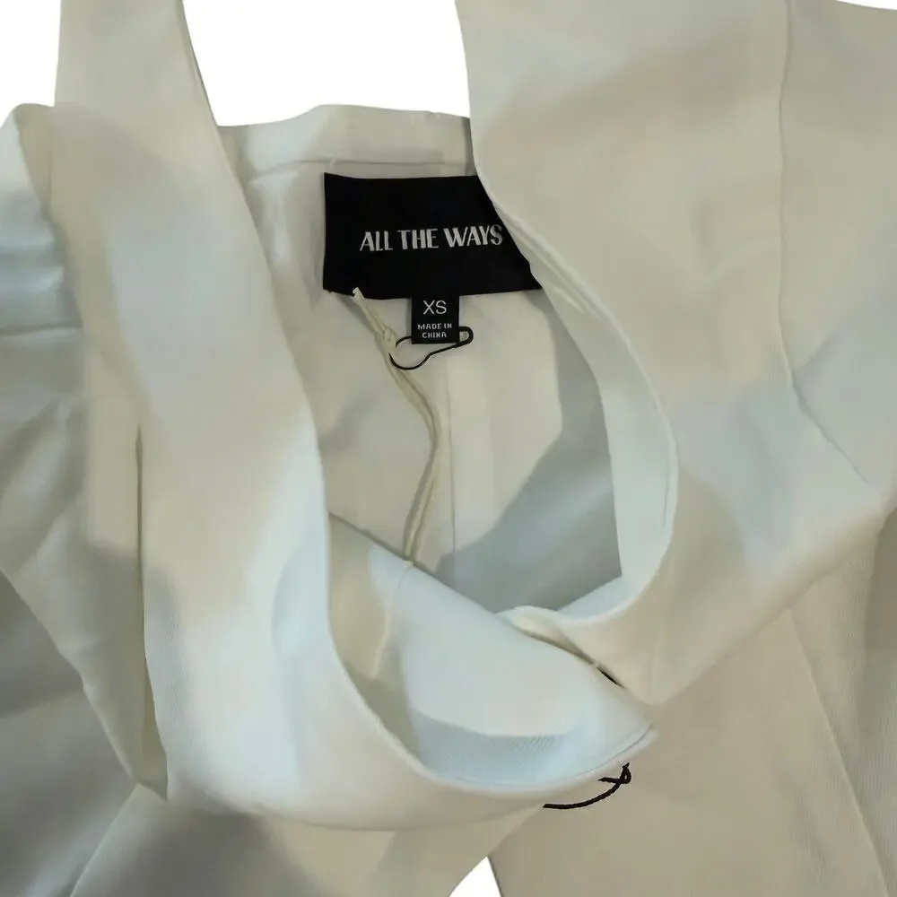 ALL THE WAYS Natalyna Vest in White, Size XS - Picture 4 of 6
